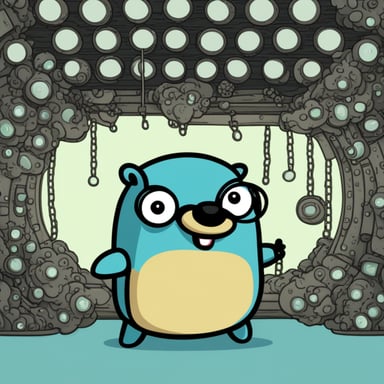 Go Blue Gopher inside microservice, which managed JSON Schemas.