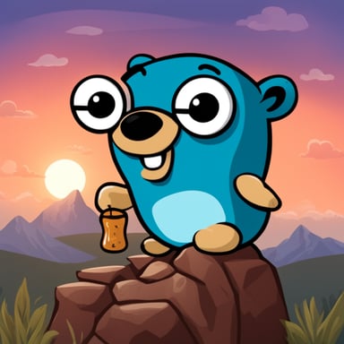 Ilya, the Go Blue Gopher, really loves the Python programming language and beer.