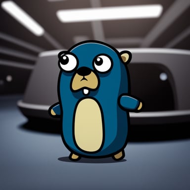 Go Blue Gopher as a sad gopher in the Star Wars universe.