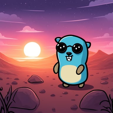 Go Blue Gopher as a sad gopher in the Star Wars universe.