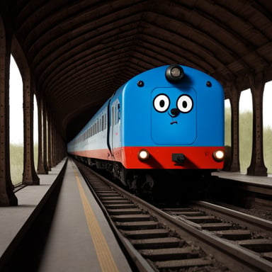 Go blue gopher in the train in Russia.