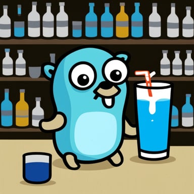 Go Blue Gopher drinks vodka.
