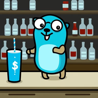 Go Blue Gopher drinks vodka.