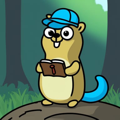 Go Blue Gopher as a squirrel.
