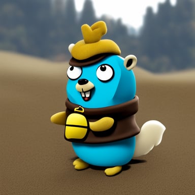 Go Blue Gopher as a squirrel.