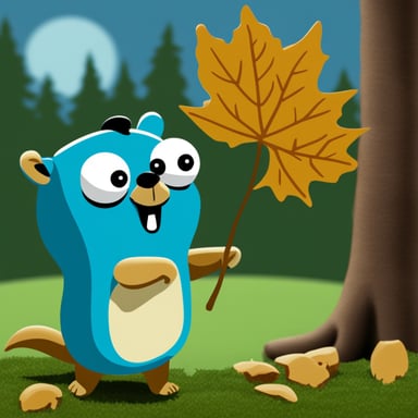 Go Blue Gopher as a squirrel.