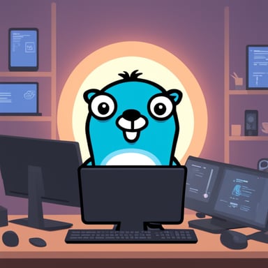 Go Blue Gopher as cybersecurity gopher with advantage experience.