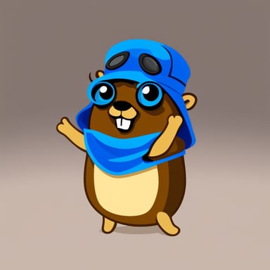 Go Blue Gopher as cybersecurity gopher with advantage experience.