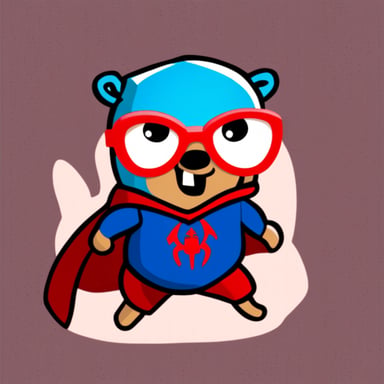 Go Blue Gopher as Spiderman