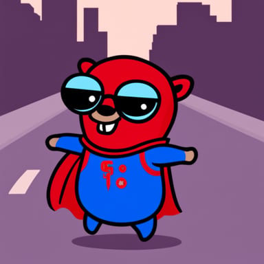 Go Blue Gopher as Spiderman