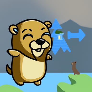 Go Blue Gopher as a Datadog themed gopher.