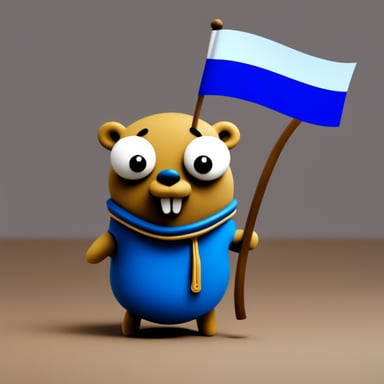 Go Blue Gopher from Russia