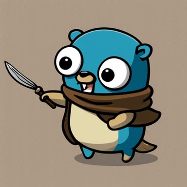 Go Blue Gopher as a character in Attack on Titan.
