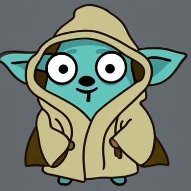 Go Blue Gopher as Master Yoda.
