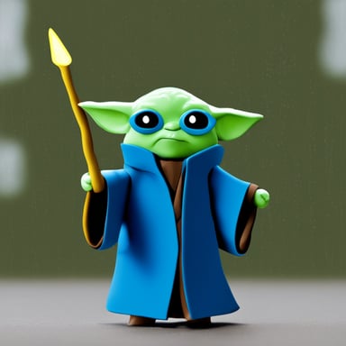 Go Blue Gopher as Master Yoda.