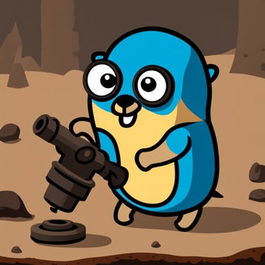 Go Blue Gopher as a mascot of Rust.