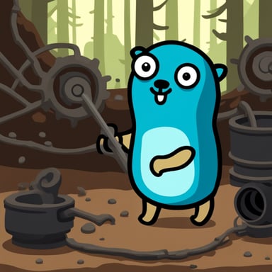 Go Blue Gopher as a mascot of Rust.