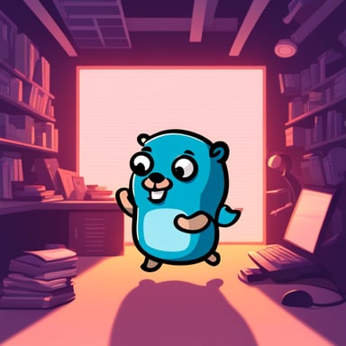 Go Blue Gopher: strong, tough, and skilled in hacking.