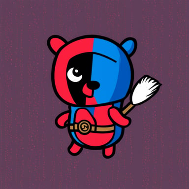 Go Blue Gopher as Deadpool