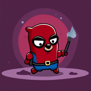 Go Blue Gopher as Deadpool