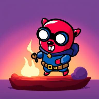 Go Blue Gopher as Deadpool