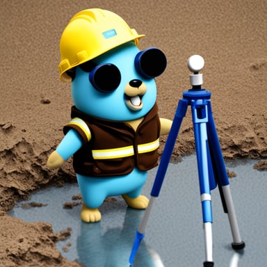 Go Blue Gopher as a surveyor.