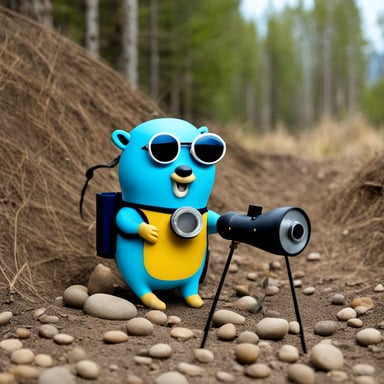 Go Blue Gopher as a surveyor.