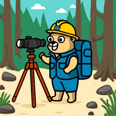 Go Blue Gopher as a surveyor.