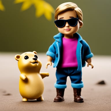 Go Blue Gopher as Ryan Gosling from Barbie.