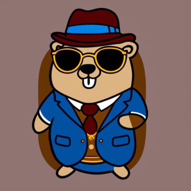 Go Blue Gopher in Gucci shirt