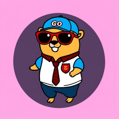 Go Blue Gopher in Gucci shirt