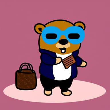 Go Blue Gopher in Gucci shirt
