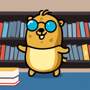 Go blue gopher as gachi gopher.