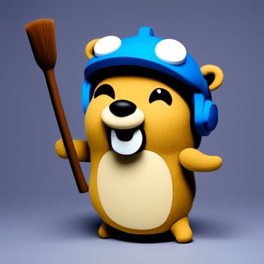 Go blue gopher as gachi gopher.