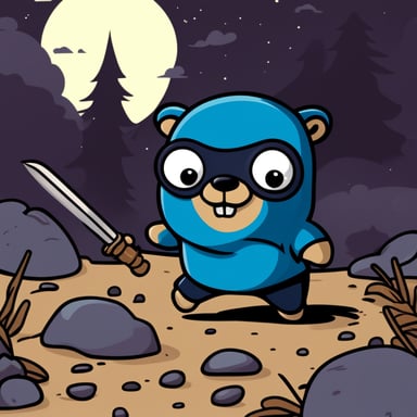 Go Blue Gopher as an incognito ninja gopher with deadly skills.