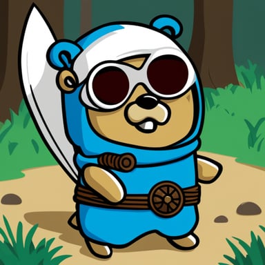 Go Blue Gopher as an incognito ninja gopher with deadly skills.
