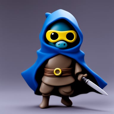 Go Blue Gopher as incognito ninja woman with deadly skills