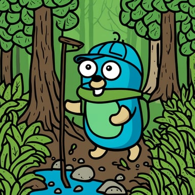 Go Blue Gopher: Outdoor Enthusiast