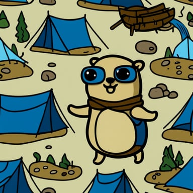Go Blue Gopher: Outdoor Enthusiast