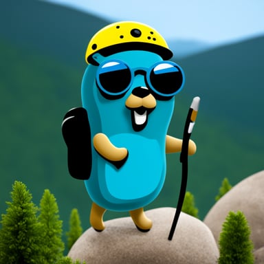 Go Blue Gopher: Outdoor Enthusiast