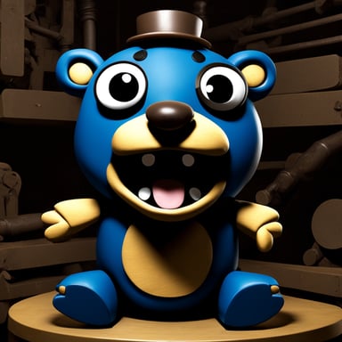 Go Blue Gopher like animatronic from Five Nights With Freddy.