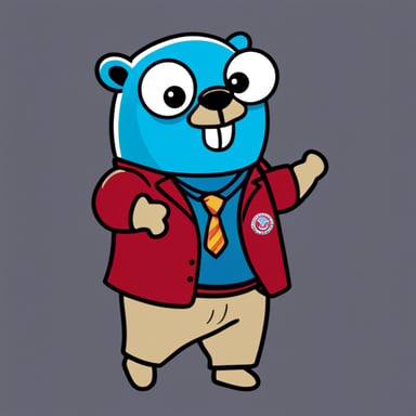 Blue gopher with AOF shirt is now Go Blue Gopher with AOF shirt.
