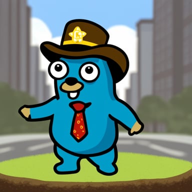 Go blue gopher as foremaninsane.