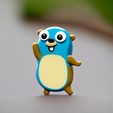A blue gopher wearing a shirt with AOF is known as Go Blue Gopher.