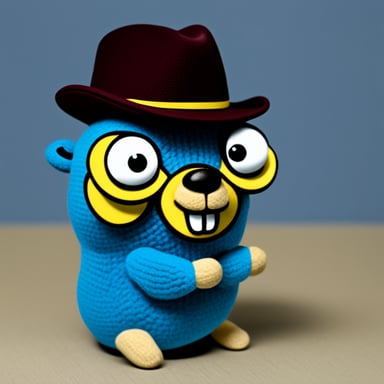 Go Blue Gopher with AOF hat