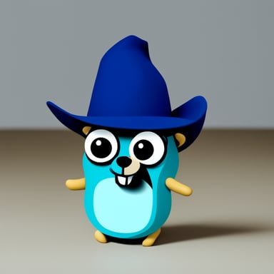 Go Blue Gopher with AOF hat