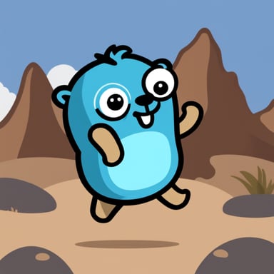 Muscular go blue gopher