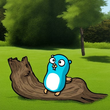 Go Blue Gopher, a really tired 35-year-old poor gopher, sitting in front of a dead squirrel.
