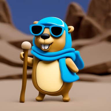 Go Blue Gopher as camel