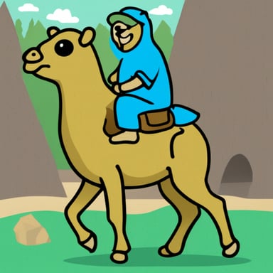 Go Blue Gopher as camel
